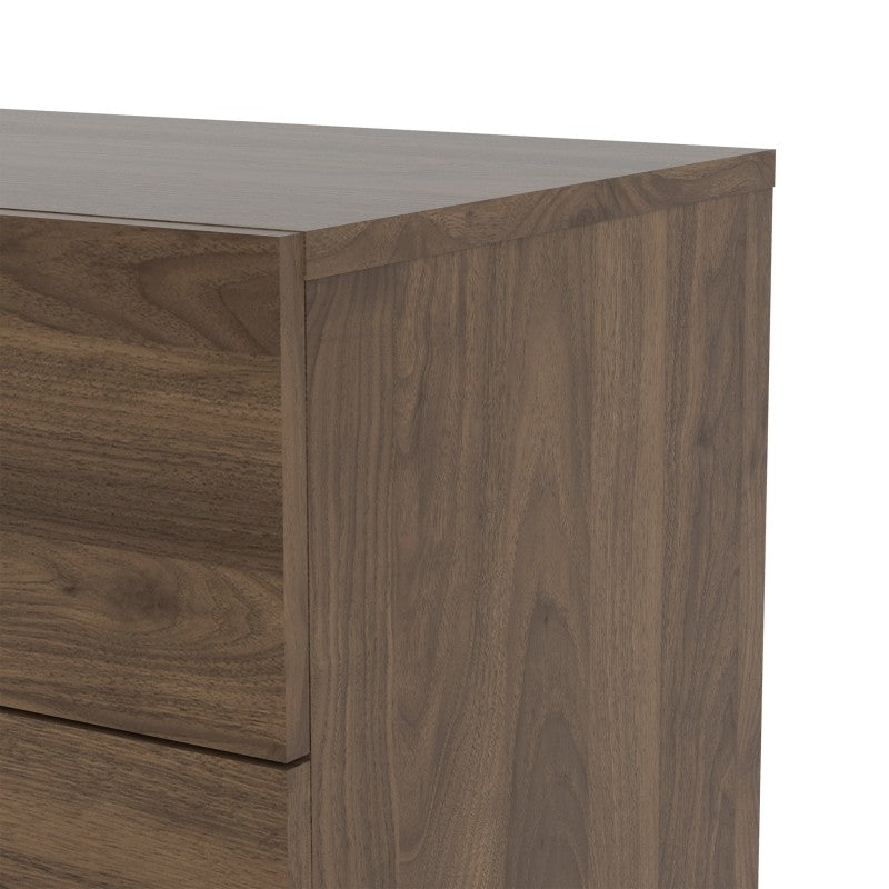 Pepe Wide Chest of 8 Drawers (4+4) in Walnut - 8 Drawer Chest Of Drawers ModelBedroom