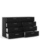 Pepe Wide Chest of 8 Drawers (4+4) - 8 Drawer Chest of Drawers ModelBedroom