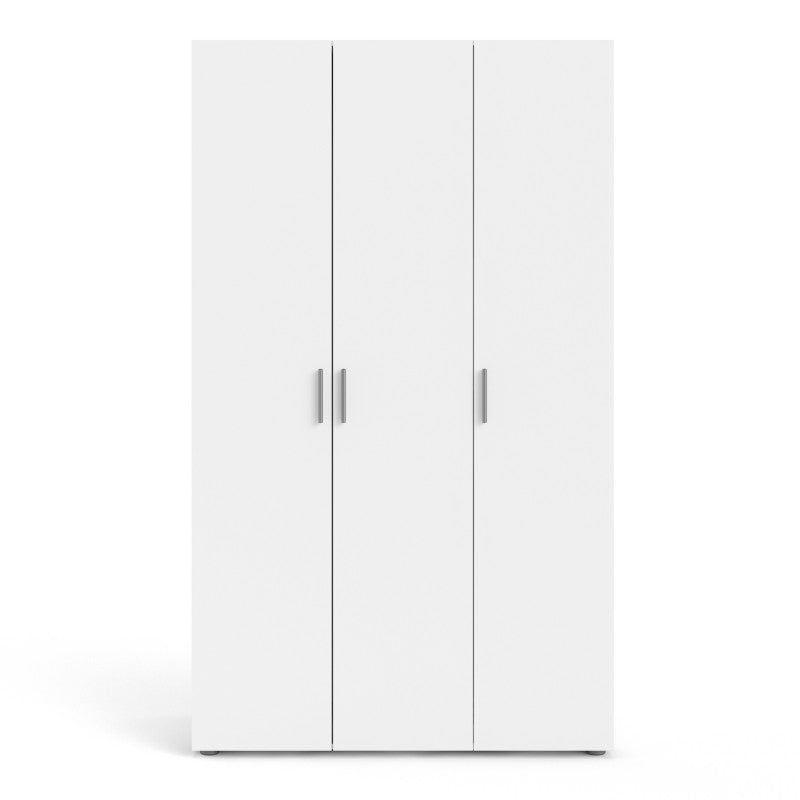 Pepe Wardrobe with 3 doors in White ModelBedroom