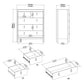 Madrid Chest 3+2 Drawers in Matt Black - 3+2 Drawer Chest of Drawers ModelBedroom