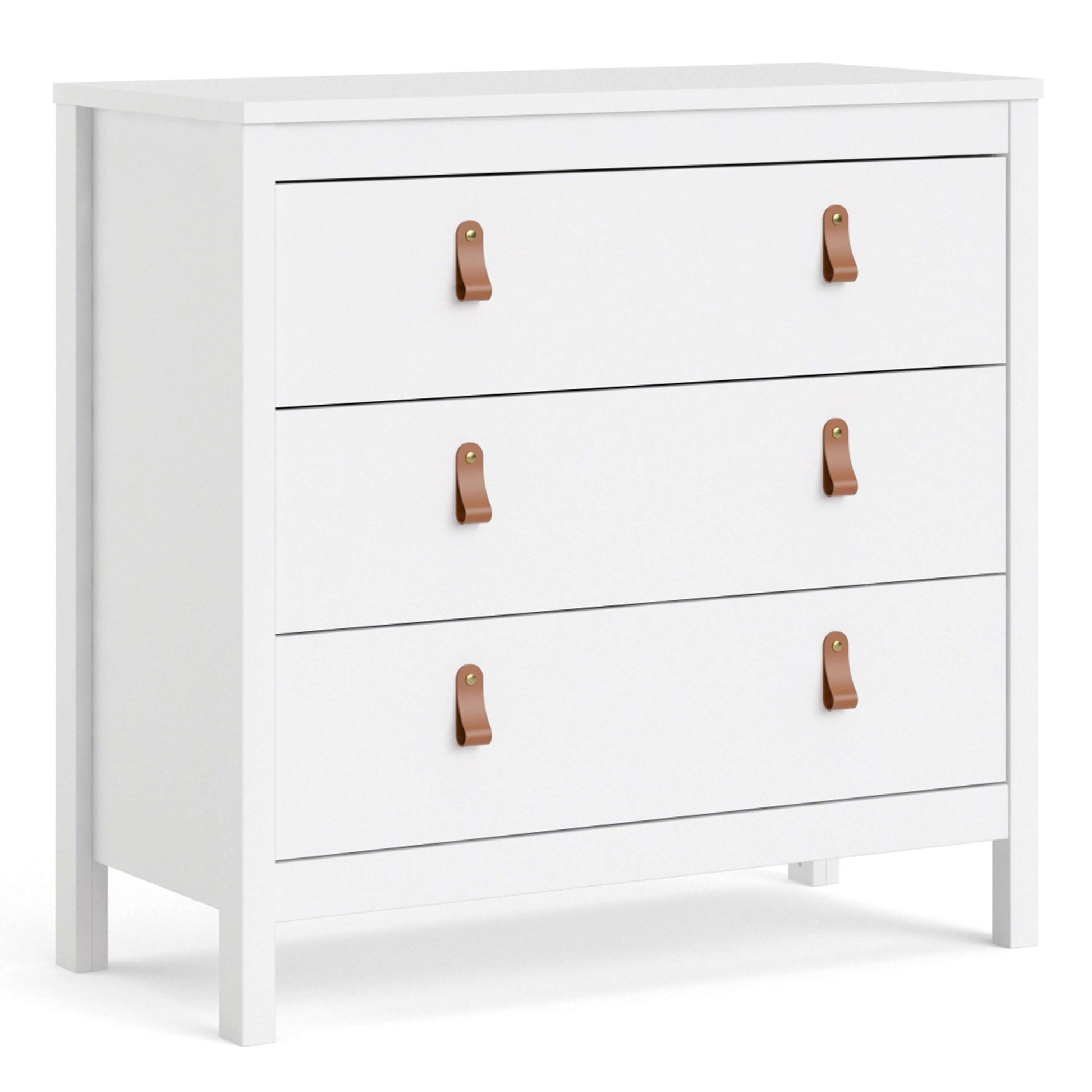 Barcelona Chest 3 drawers in White ModelBedroom