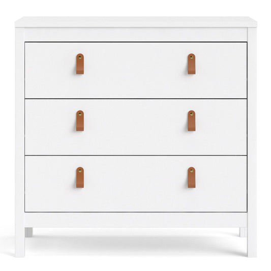 Barcelona Chest 3 drawers in White ModelBedroom