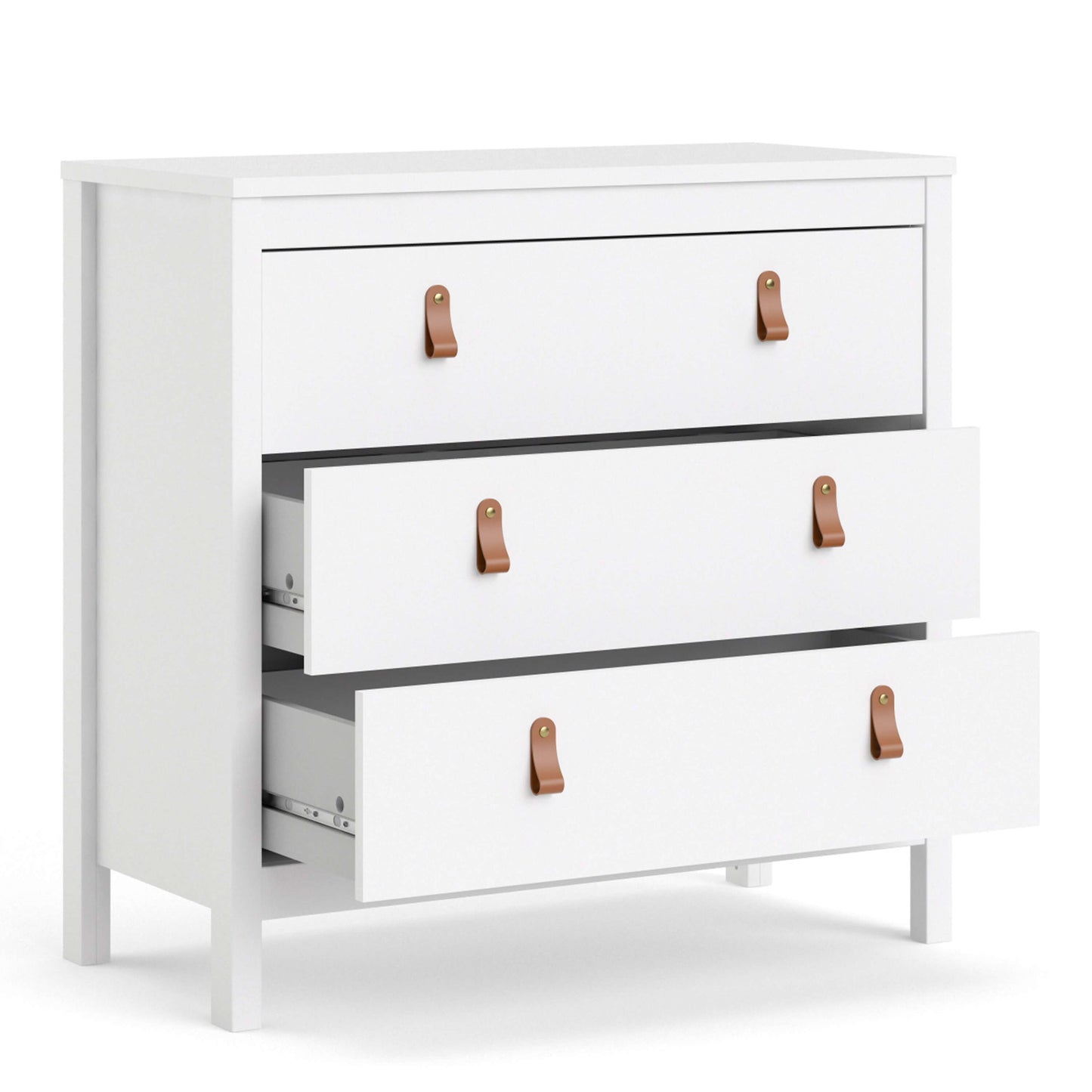 Barcelona Chest 3 drawers in White ModelBedroom