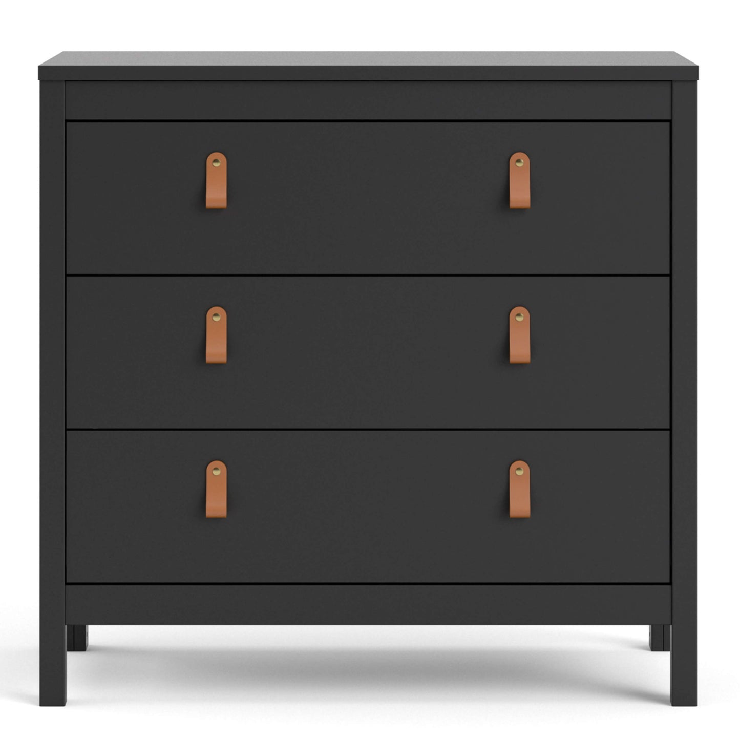 Barcelona Chest 3 drawers in Matt Black ModelBedroom