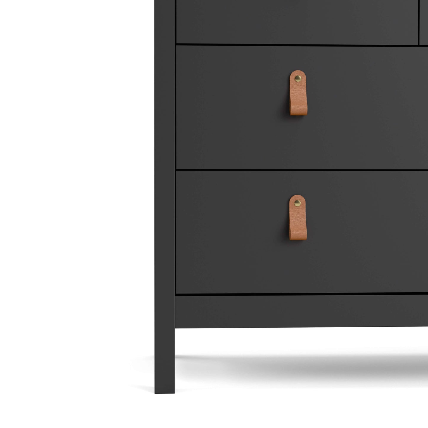 Barcelona Double dresser 4+4 drawers in Matt Black ModelBedroom