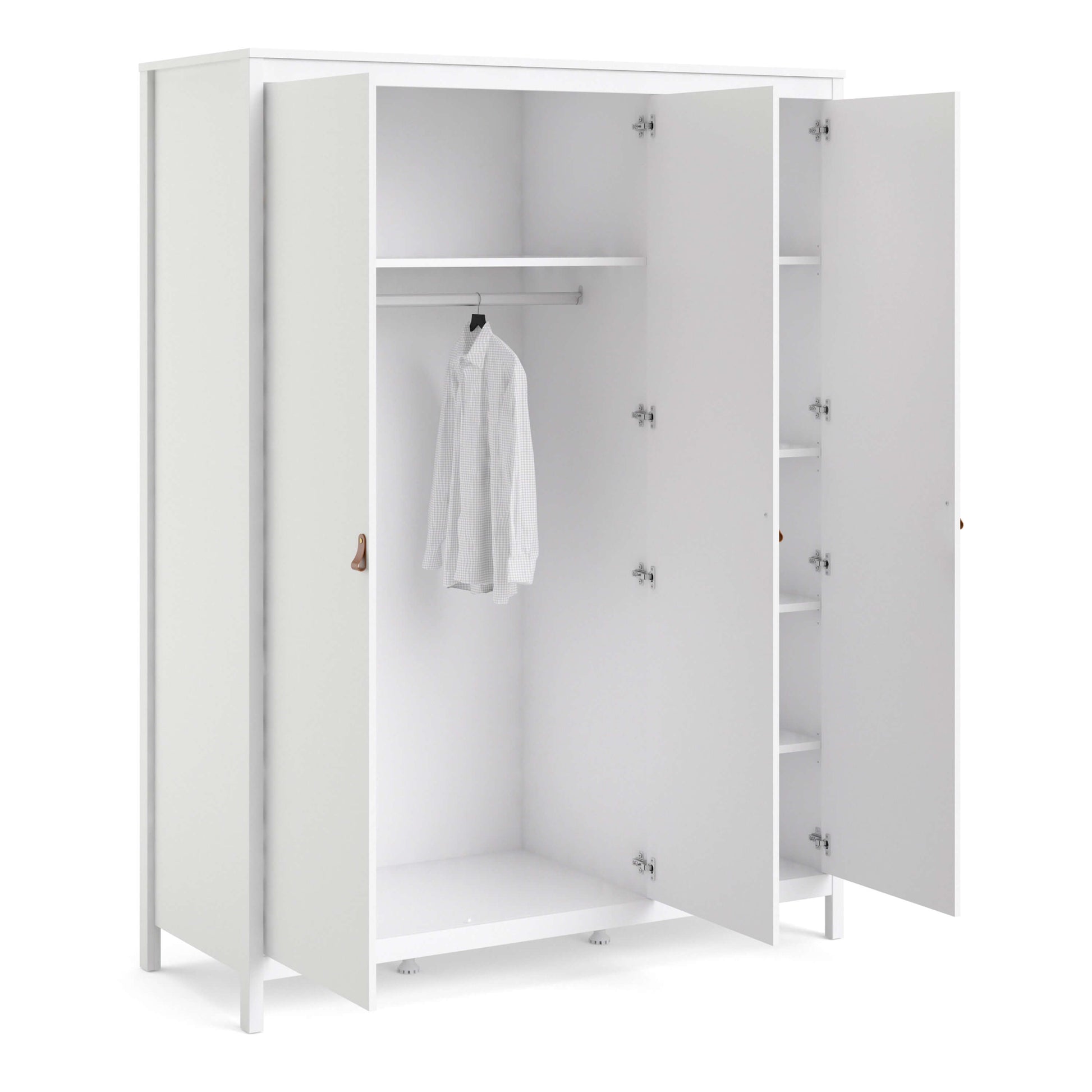 Barcelona Wardrobe with 3 doors in White ModelBedroom