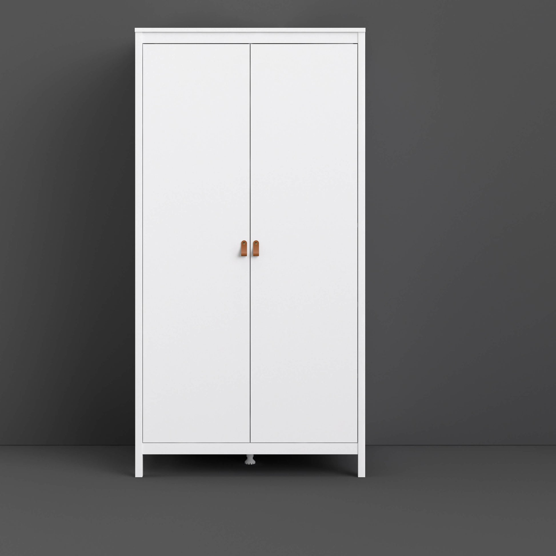 Barcelona Wardrobe with 2 doors in White ModelBedroom