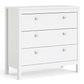 Madrid Chest 3 drawers in White - 3 Drawer Chest of Drawers ModelBedroom