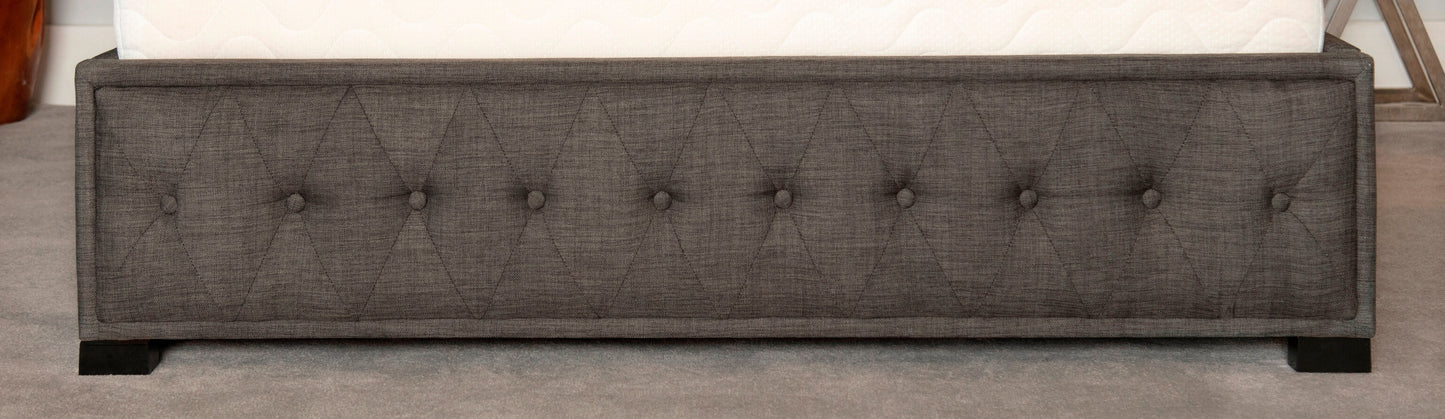 Albany Fabric Ottoman Bed In Grey ModelBedroom