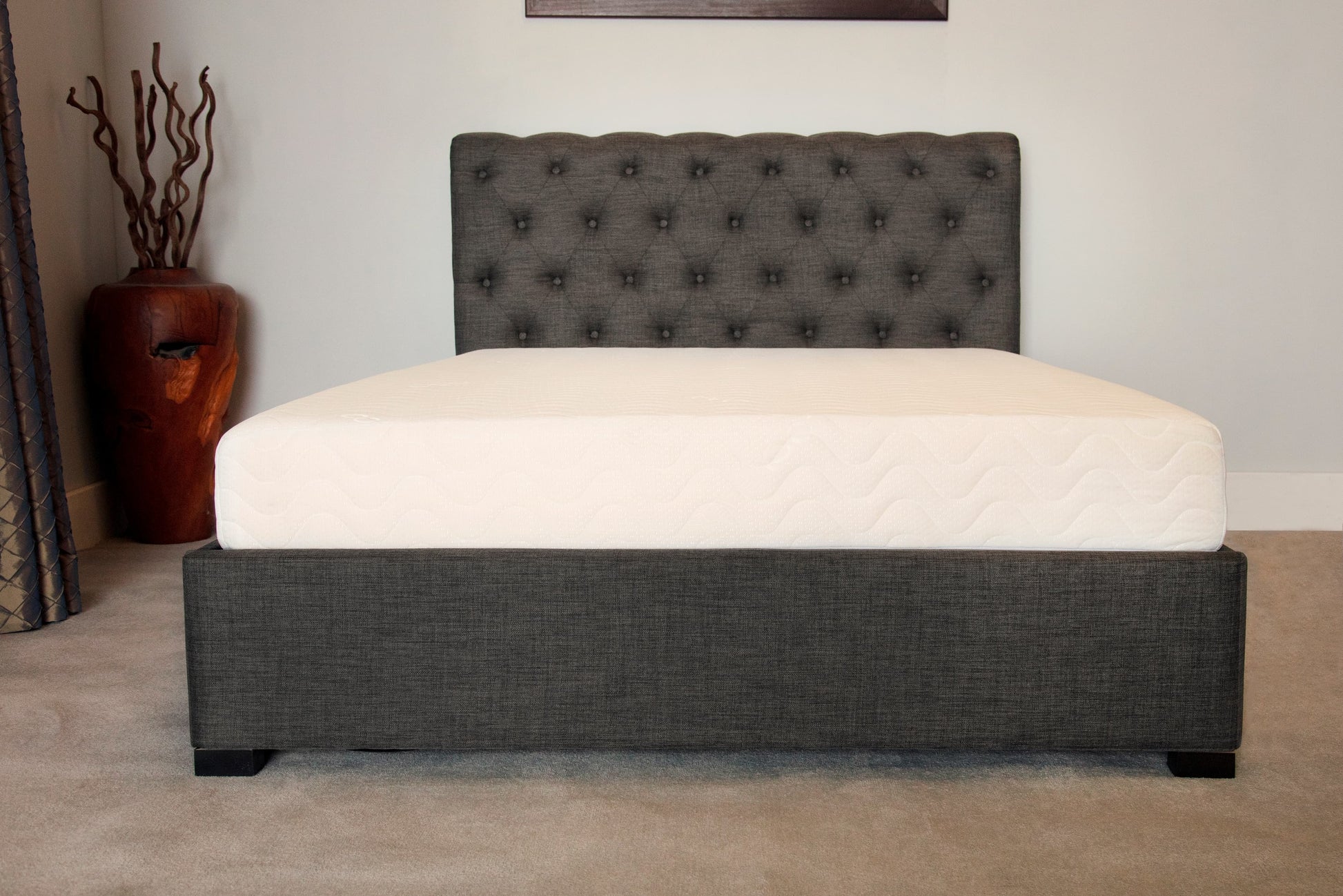 Balmoral Ottoman Bed In Grey ModelBedroom