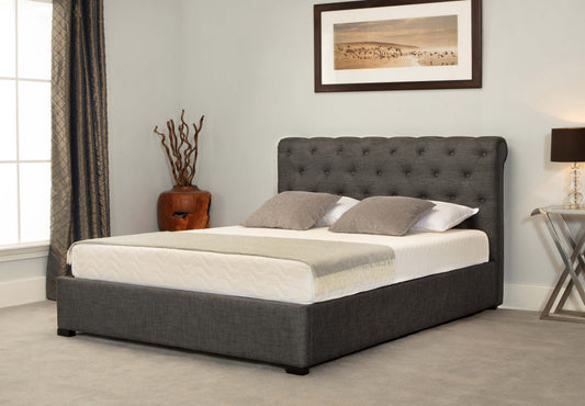 Balmoral Ottoman Bed In Grey ModelBedroom