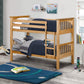 BARCELONA BUNK PINE - Julian Bowen Pine Single Bunk Bed ModelBedroom