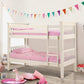 Barcelona Bunk Bed Stone White - Julian Bowen Single Bunk Bed White ModelBedroom