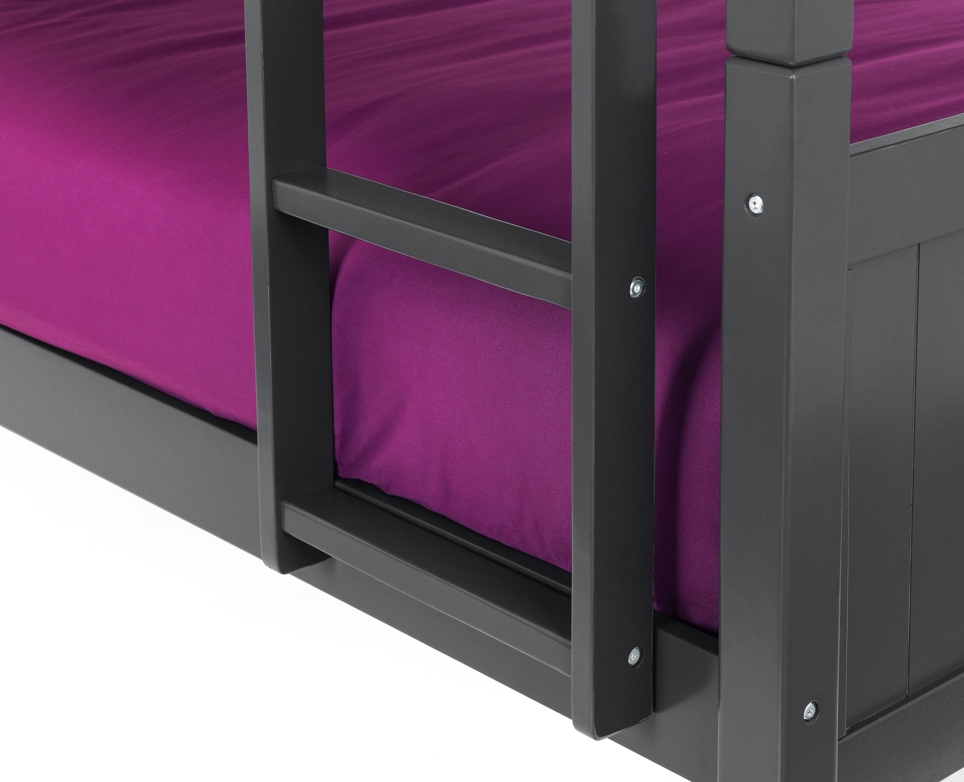 Bella Bunk Bed Anthracite - Kids Single Bunk Bed ModelBedroom