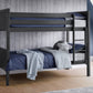Bella Bunk Bed Anthracite - Kids Single Bunk Bed ModelBedroom