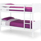 Bella Bunk Bed White - Kids Single Bunk Bed White ModelBedroom