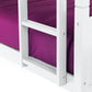 Bella Bunk Bed White - Kids Single Bunk Bed White ModelBedroom
