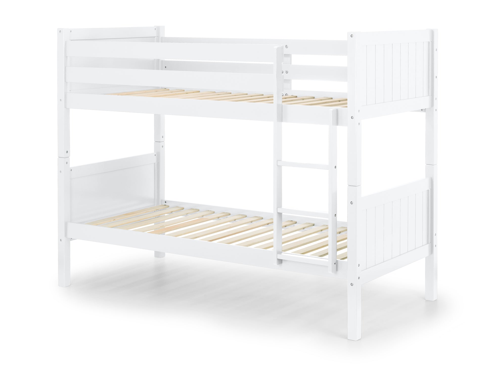 Bella Bunk Bed White - Kids Single Bunk Bed White ModelBedroom