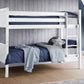 Bella Bunk Bed White - Kids Single Bunk Bed White ModelBedroom