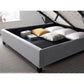 Brandon Grey Fabric Ottoman Bed - King Size ModelBedroom