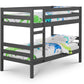 Camden Anthracite Bunk - Julian Bowen Single Bunk Bed Anthracite ModelBedroom