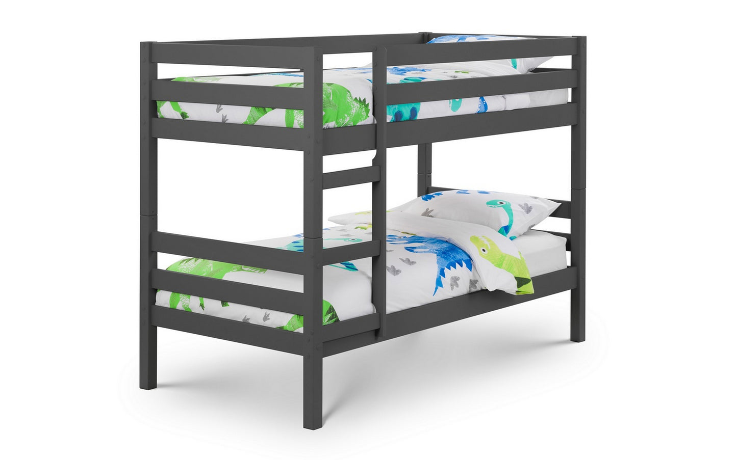 Camden Anthracite Bunk - Julian Bowen Single Bunk Bed Anthracite ModelBedroom