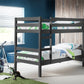 Camden Anthracite Bunk - Julian Bowen Single Bunk Bed Anthracite ModelBedroom