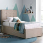 Candy Oatmeal Fabric Ottoman Bed - upholstered Single Ottoman Bed ModelBedroom