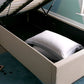Candy Oatmeal Fabric Ottoman Bed - upholstered Single Ottoman Bed ModelBedroom