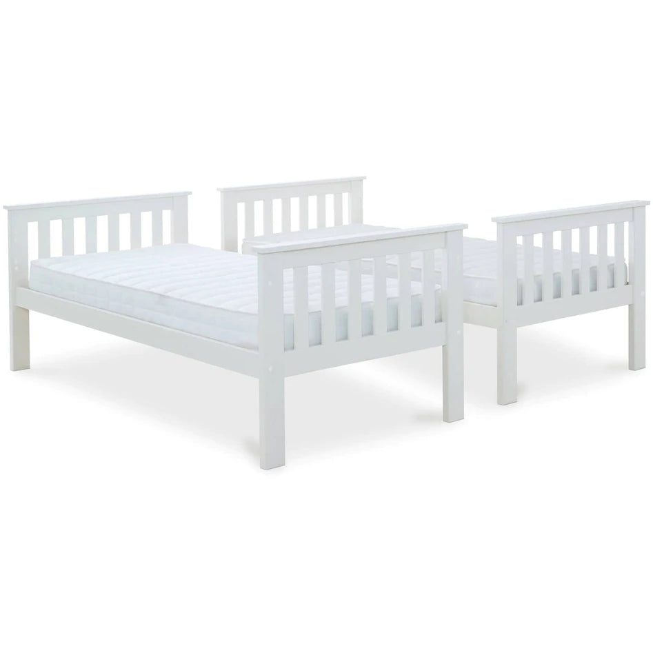 Carra Grey Bunk Bed - Single Bunk Bed Frame ModelBedroom