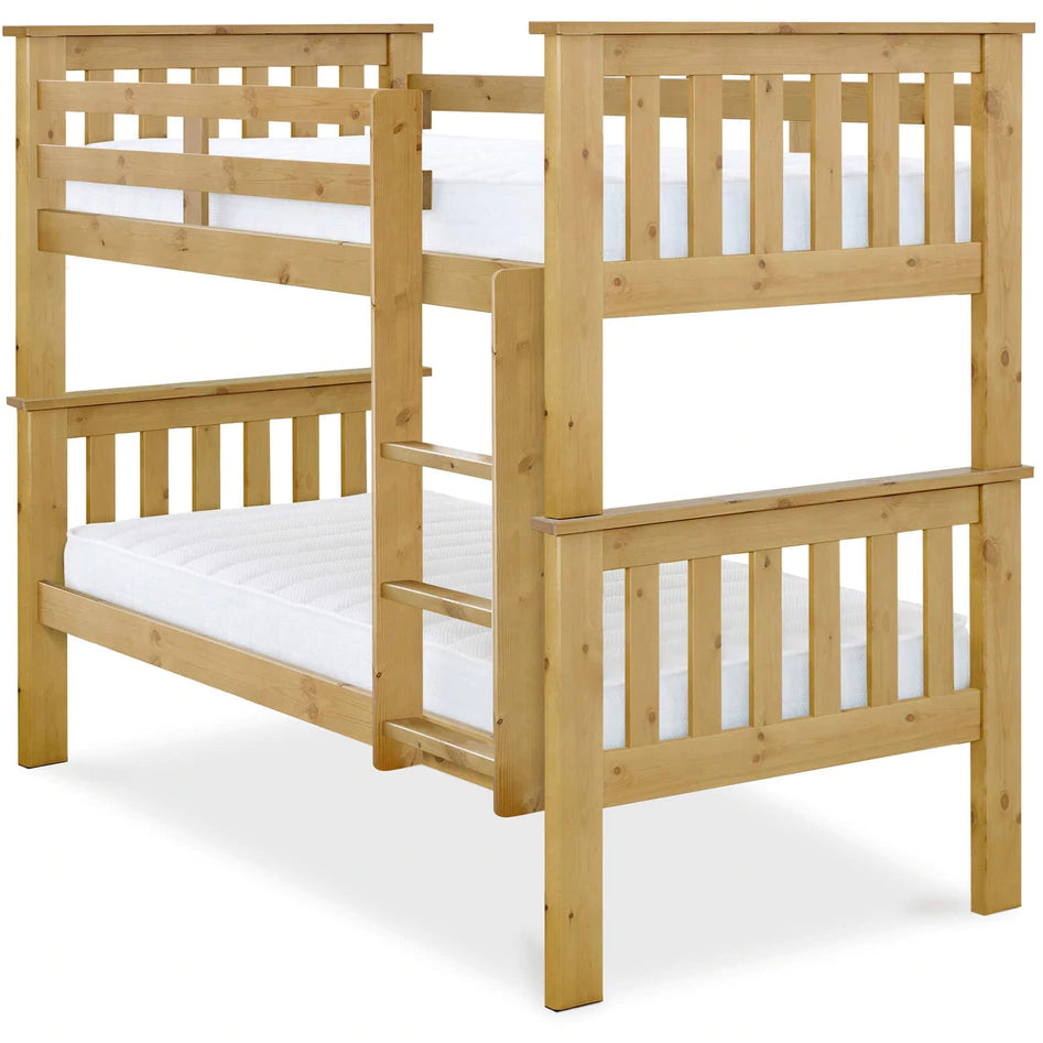 Carra Pine Triple Sleeper - Detachable Triple Bunk Bed Pine ModelBedroom