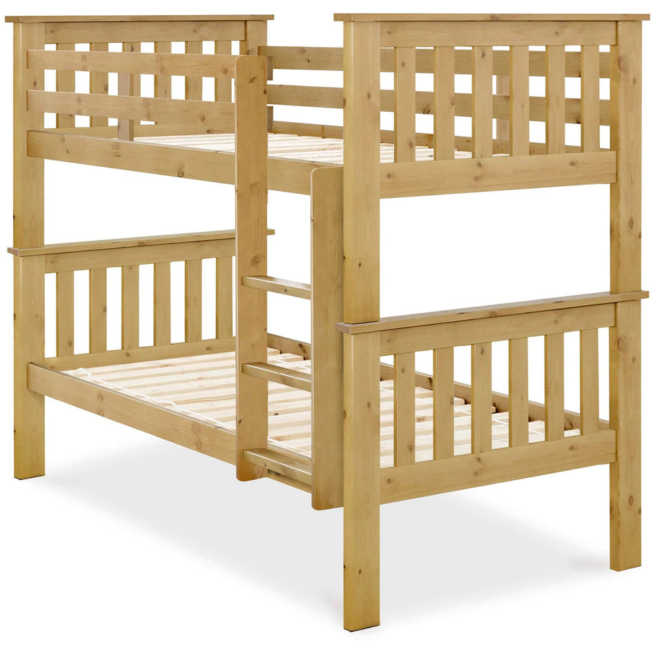 Carra Pine Triple Sleeper - Detachable Triple Bunk Bed Pine ModelBedroom