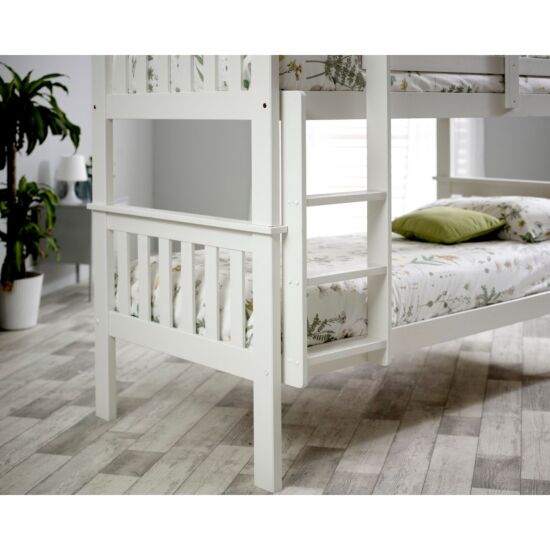 Carra White Bunk Bed ModelBedroom