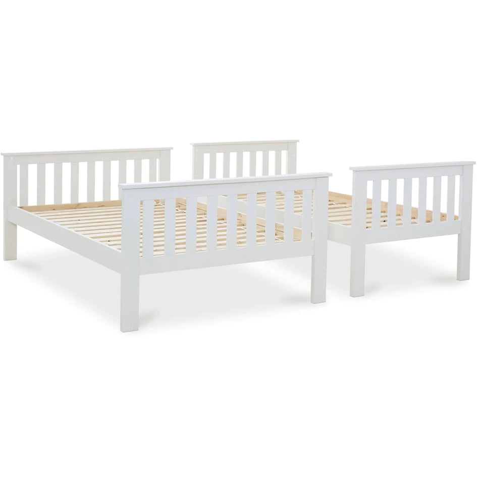 Carra White Triple Sleeper - Children White Triple Bunk Bed ModelBedroom