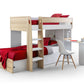 Eclipse Bunk Bed Scandinavian Oak & White ModelBedroom