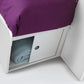 Julian Bowen Eclipse Bunk Bed - Kids White Bunk Bed with Desk and Storage ModelBedroom
