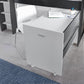 Ersa Grey and White Mid Sleeper - Kids Mid Sleeper With Desk and Storage ModelBedroom