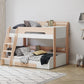 Flair Flick Triple Bunk Bed Oak With Storage Drawers - Kids Triple Sleeper Bunk Bed ModelBedroom
