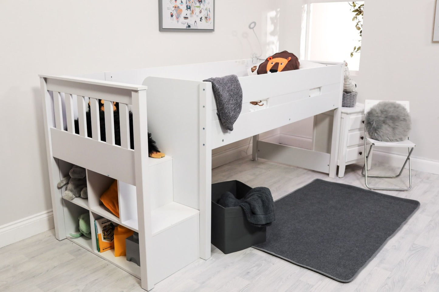 FLAIR WHITE CHARLIE MID SLEEPER FRAME ONLY ModelBedroom