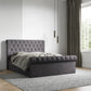 Flair Grey Fabric Lola Ottoman Sleigh Bed ModelBedroom
