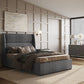 Flair Grey Fabric Rumba Ottoman Bed ModelBedroom