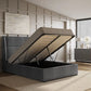 Flair Grey Fabric Rumba Ottoman Bed ModelBedroom