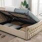 Flair Lucinda Chesterfield Side Lift Ottoman Bed Cream ModelBedroom