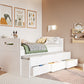 Flair Captain Cool Guest Bed White - Wooden Guest Bed ModelBedroom