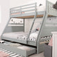 Flair Ollie Triple Wooden Bunk Bed With Drawers - Triple Sleeper Bunk Bed ModelBedroom