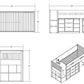Flair White Charlie Mid Sleeper Set ModelBedroom