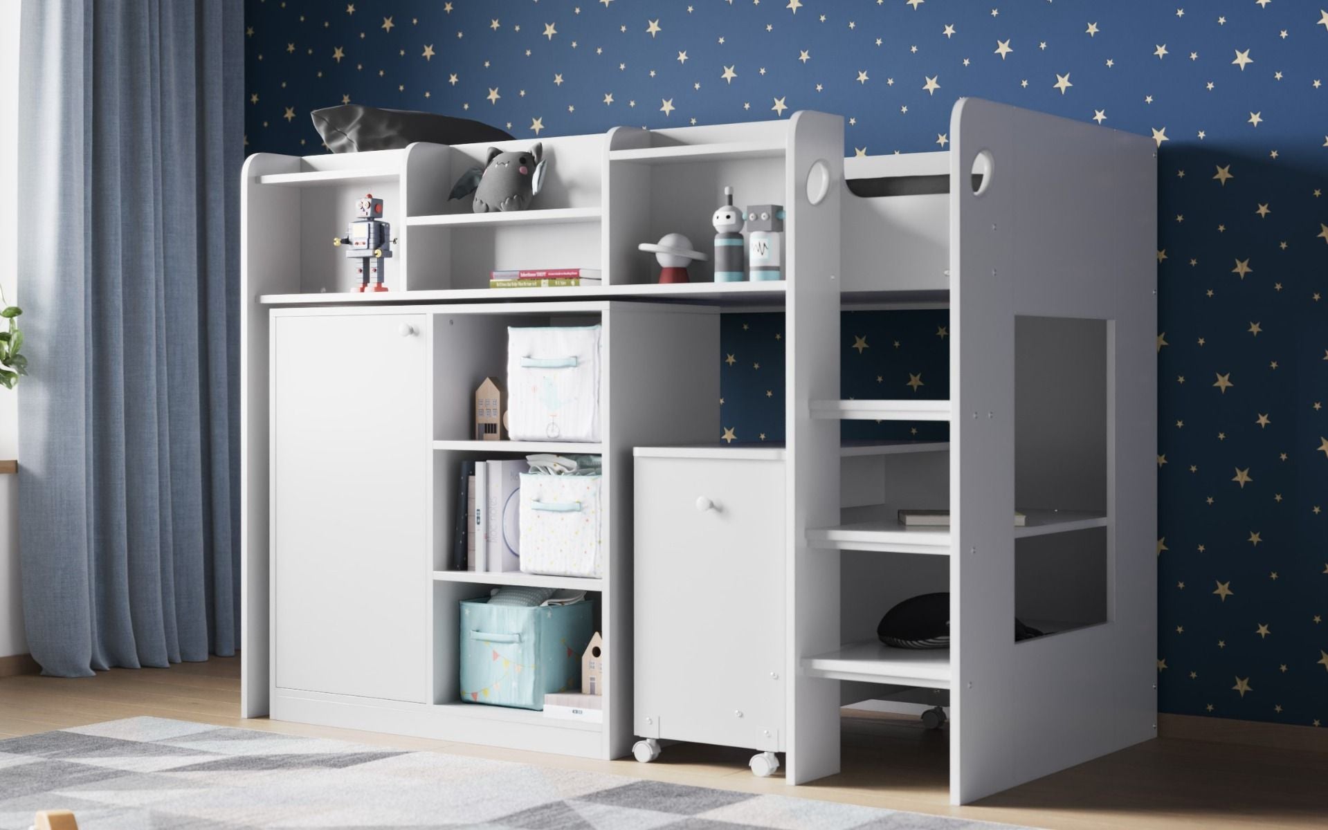 Flair Wizard Junior High Sleeper Workstation ModelBedroom