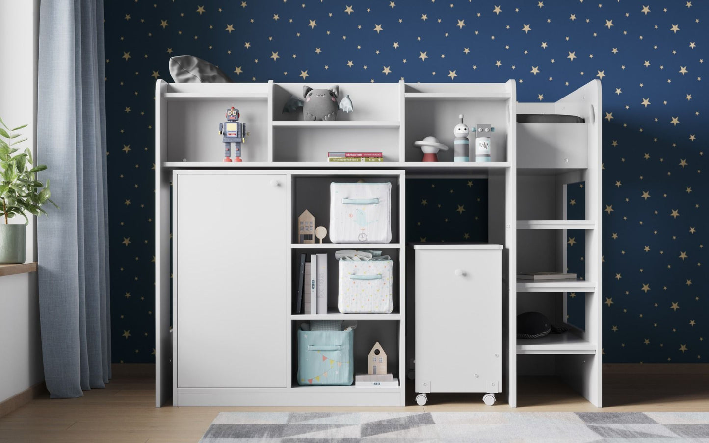 Flair Wizard Junior High Sleeper Workstation ModelBedroom