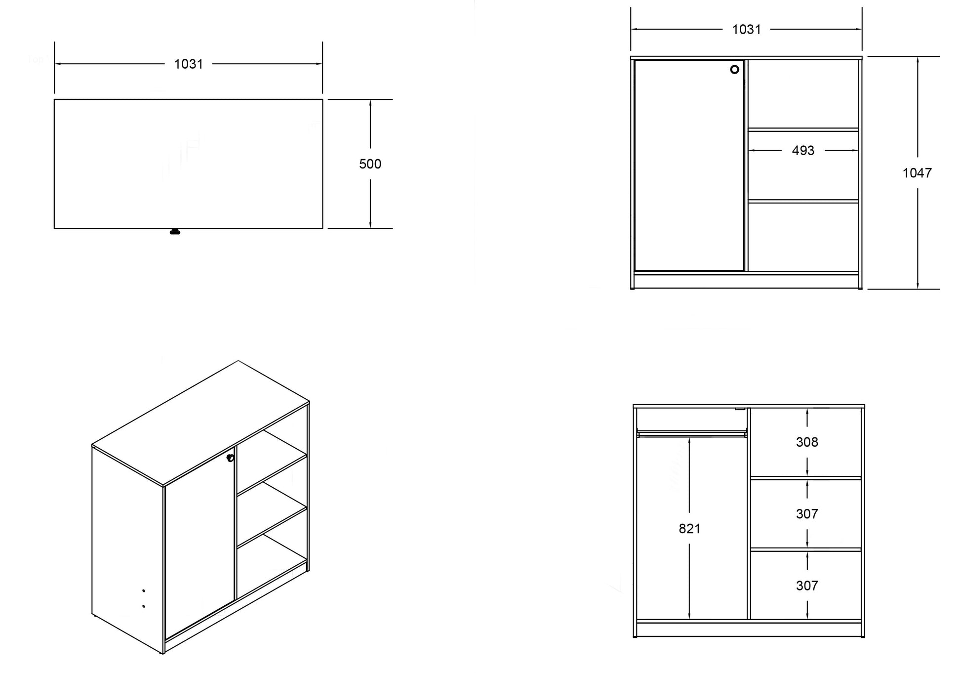 Flair Wizard Junior High Sleeper Workstation ModelBedroom