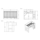 Flair Wizard Junior L Shaped Bunk Bed Grey - ModelBedroom